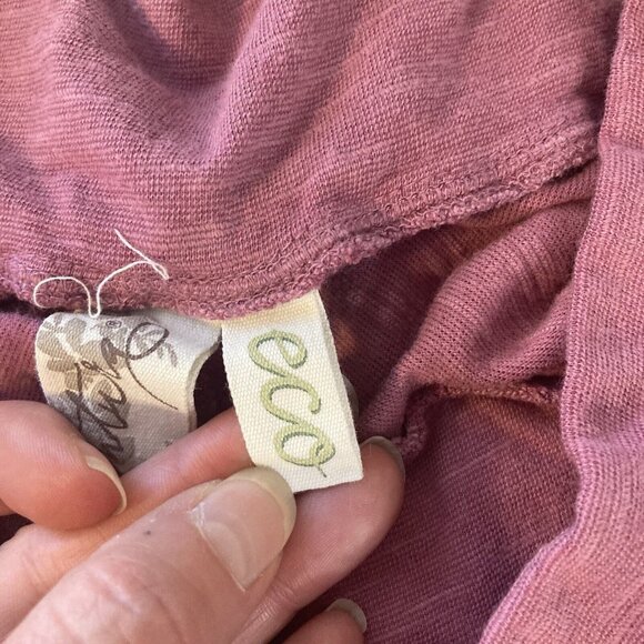 Aventura Womens Skirt Pink Casual Organic Cotton Size Small Floral Embroidery - Picture 6 of 10